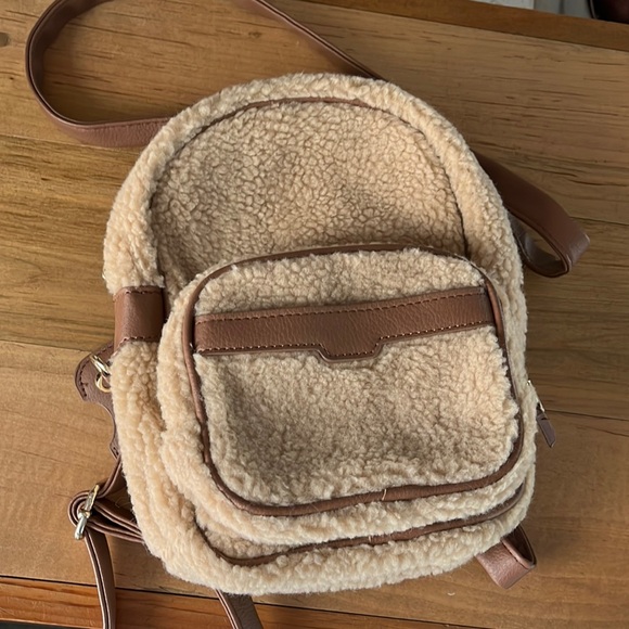 Handbags - Mini Sherpa Fleece Backpack